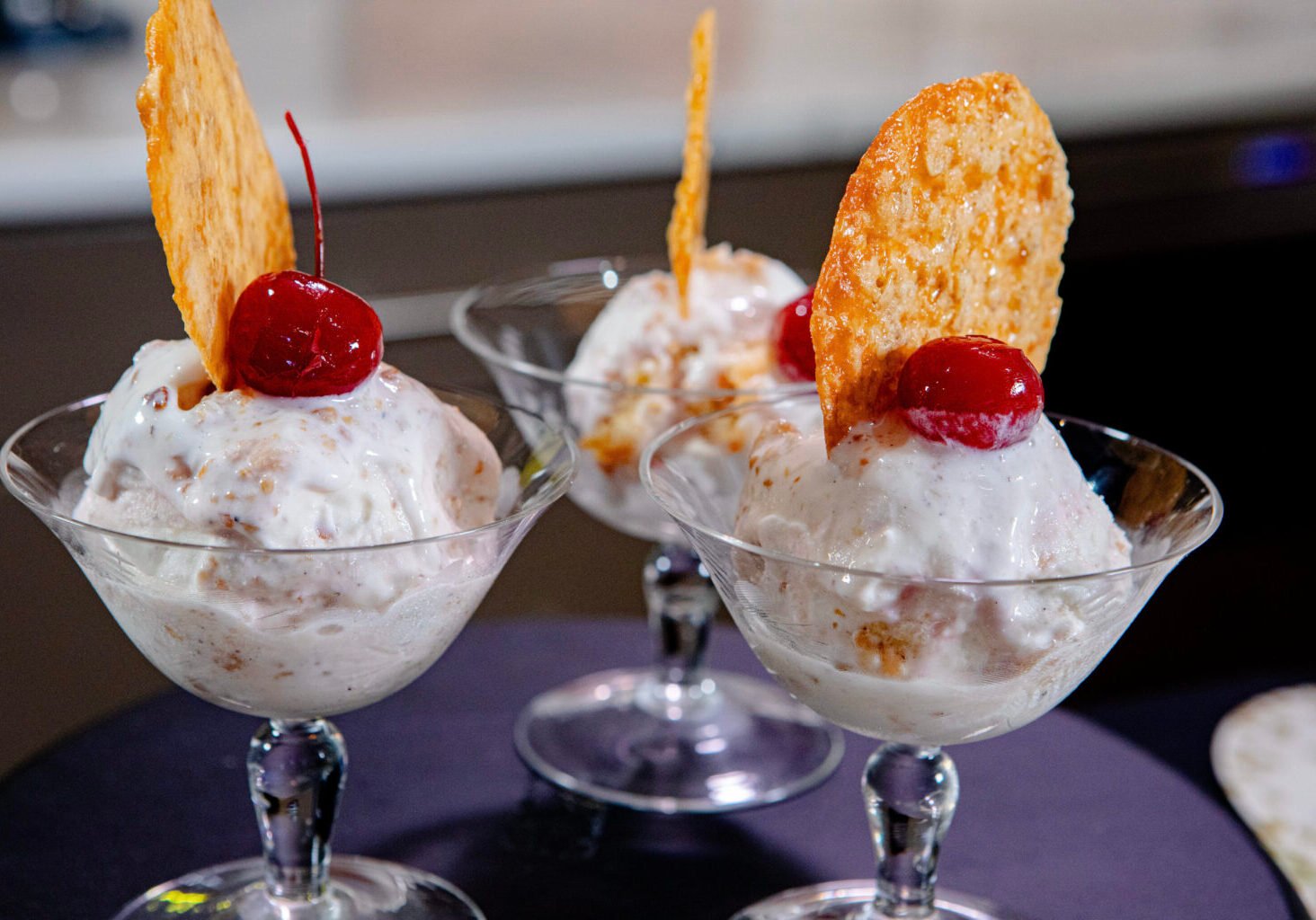 Oatmeal Lace Cookies with Ice Cream 2