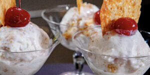 Oatmeal Lace Cookies with Ice Cream 2